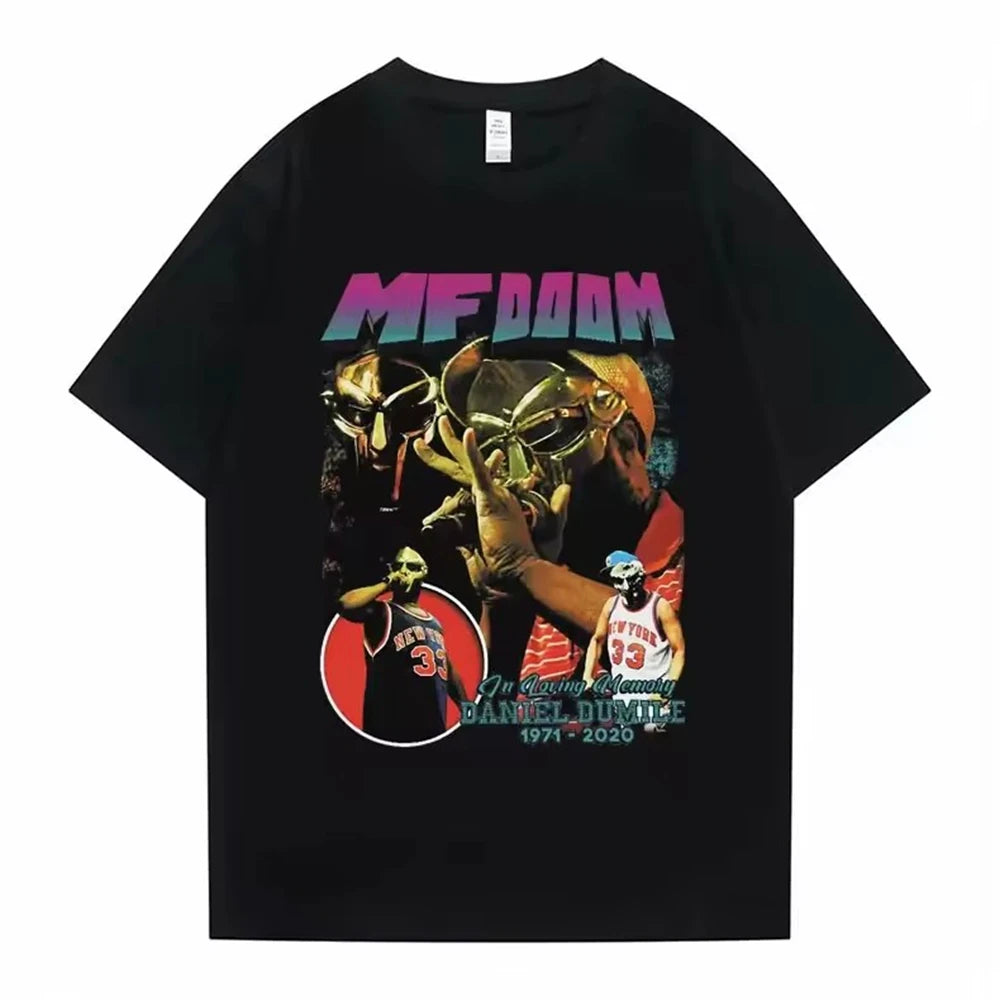 T-shirt Graphique MF DOOM x Madlib – Impression Double Face – Unisexe, Style Streetwear🚚 Livraison rapide en 8 à 12 jours ouvrés depuis la France FelizShop