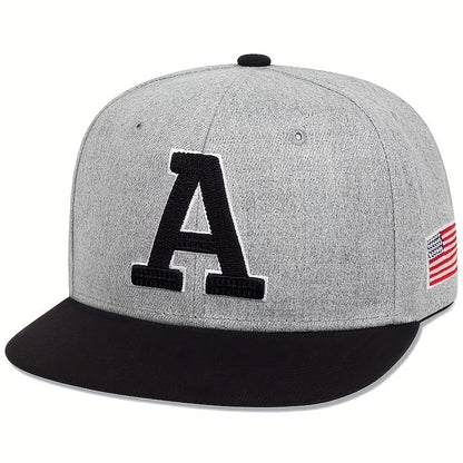 Fashion Men Hip Hop Cap A Letter Embroidery Baseball Caps cotton Snapback Hat Adult adjustment Outdoor Casual Sun Hats Bone 🚚 Livraison rapide FelizShop