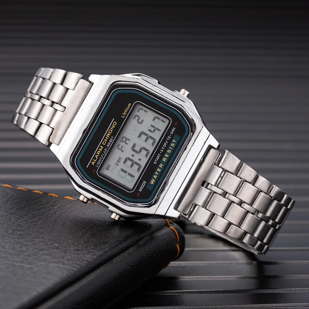 Montre Digitale LED 2025 – Sport & Waterproof – Unisexe, Style Moderne & Finition Dorée🚚 Livraison rapide en 8 à 12 jours ouvrés depuis la France FelizShop