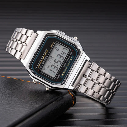 Montre Digitale LED 2025 – Sport & Waterproof – Unisexe, Style Moderne & Finition Dorée🚚 Livraison rapide en 8 à 12 jours ouvrés depuis la France FelizShop
