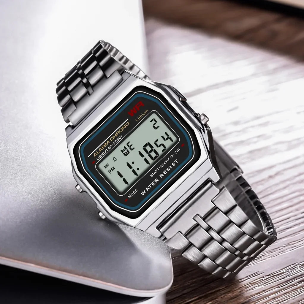 Montre Digitale LED 2025 – Sport & Waterproof – Unisexe, Style Moderne & Finition Dorée🚚 Livraison rapide en 8 à 12 jours ouvrés depuis la France FelizShop