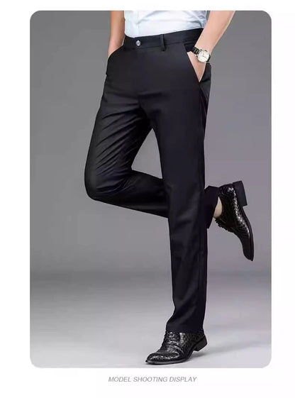 Pantalon Homme Stretch Noir – Style Smart Casual | Bureau & Quotidien
Tailles : 30 à 38 (EU)
Matière : tissu stretch confortable, séchage rapide
Coupe : droite, ajustée sans être trop serrée
Saison : printemps et aut FelizShop
