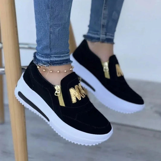 Chaussures à Semelle Épaisse pour Femme – Mocassins Mode Décontractés à Enfiler, Sneakers Tendance pour Ville, Loafers Sport Style Tennis🚚 Livraison rapide en 8 à 12 jours ouvrés depuis la France FelizShop