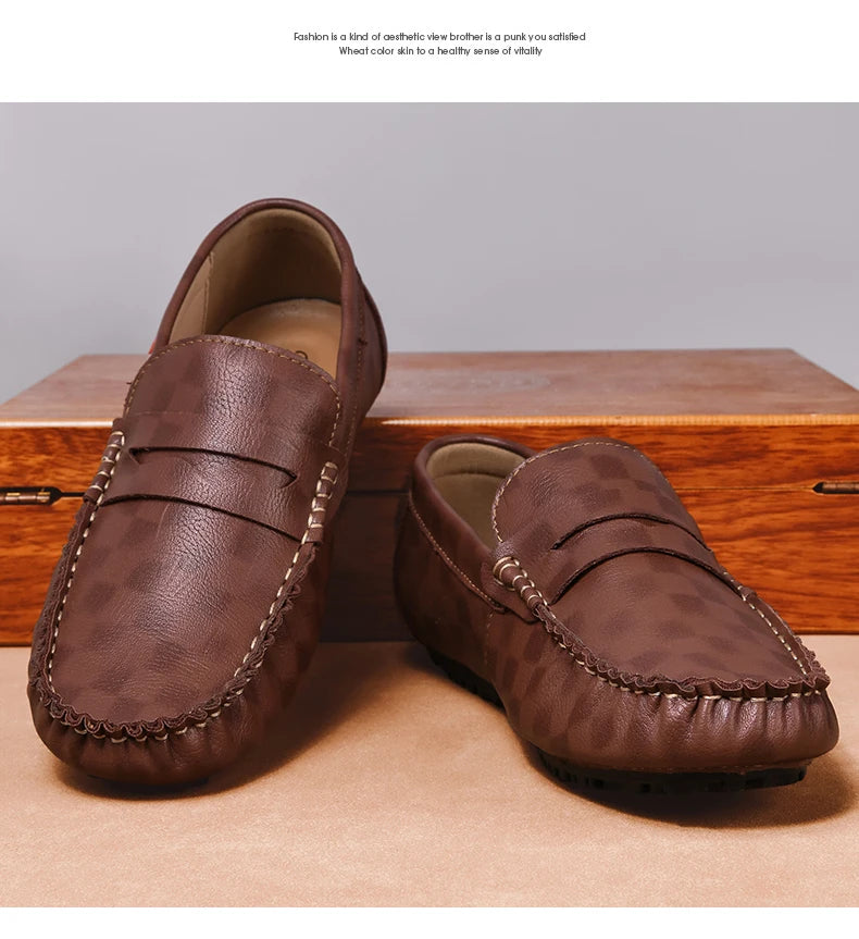 Mocassins Homme Cuir – Chaussures Décontractées à Enfiler | Loafers Style Bateau Haut de Gamme (Taille 38 à 47)🚚 Livraison rapide en 8 à 12 jours ouvrés depuis la France FelizShop