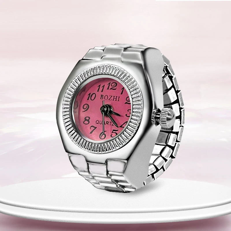 Bague Montre Rétro Punk – Anneau Quartz Vintage avec Chiffres Romains FelizShop
