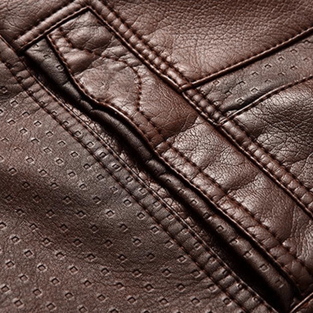 veste homme Marron pour Homme – Doublée Polaire, Style Motard🚚Livraison rapide gratuite et sécurisée FelizShop