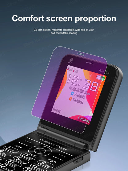 SERVO A70 PRO – Téléphone à Clapet 3G Double SIM avec Radio, Flash & Plus !
🚚Livraison gratuite rapide et sécurisé FR - FelizShop