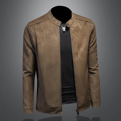 2025 new high-quality slim men's leather jacket,🚚Livraison rapide gratuite et sécurisée FelizShop