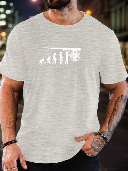 T-shirt Homme 100 % Coton – Graphique & Respirant – Style Streetwear Décontracté🚚 Livraison rapide en 8 à 12 jours ouvrés depuis la France FelizShop