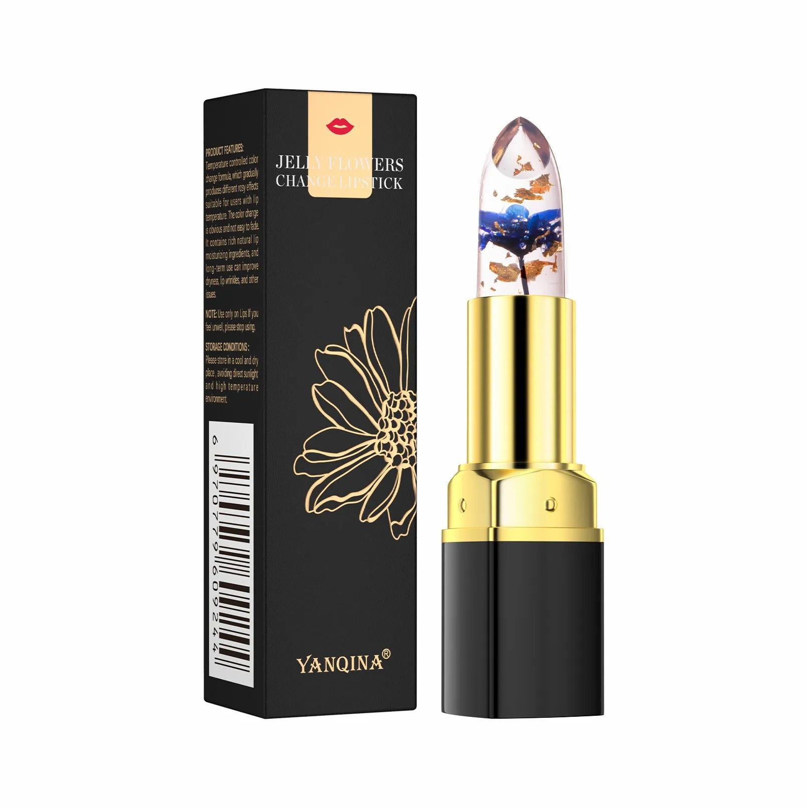 Baume à Lèvres Magique Fleur Cristal – Couleur Thermo-Réactive | Transparent, Longue Tenue & Ultra Hydratant🚚 Livraison rapide FelizShop