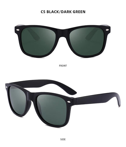 Lunettes de Soleil Rétro Polarisées – Style Carré Unisexe – Anti-Éblouissement & UV400🚚 Livraison rapide en 8 à 12 jours ouvrés depuis la France FelizShop
