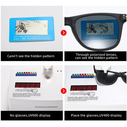 Lunettes de Soleil Rétro Polarisées – Style Carré Unisexe – Anti-Éblouissement & UV400🚚 Livraison rapide en 8 à 12 jours ouvrés depuis la France FelizShop