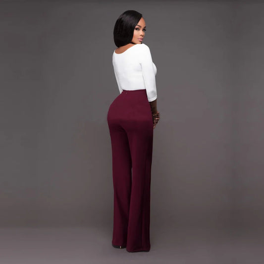 casual high waist long pants women office lady slim shirts & blouses wild pantalones clothing elegant Button straight leg pants
🚚Livraison gratuite rapide et sécurisé FR FelizShop