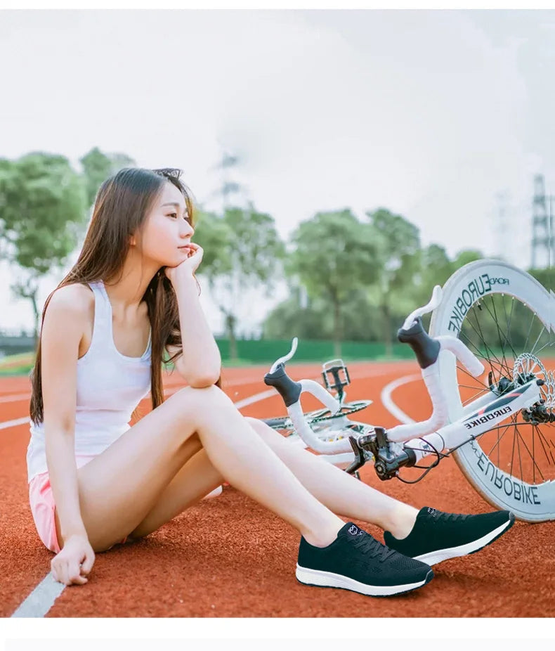 Baskets Femme 2024 – Sneakers à Semelle Épaisse, Chaussures de Sport Mode pour Printemps/Hiver, Idéales pour Courir ou au Quotidien 🚚 Livraison rapide en 8 à 12 jours ouvrés FelizShop