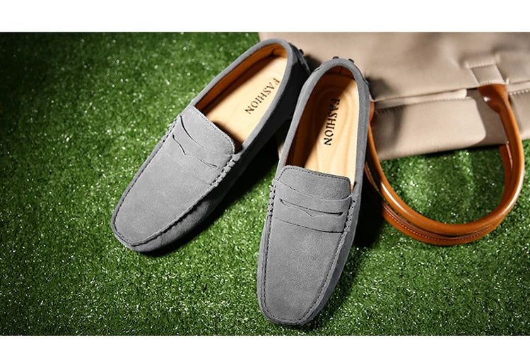 Chaussures homme 38–50 – Chaussures décontractées en cuir véritable – Mocassins tendance pour homme – Slip-on, chaussures plates pour conduite🚚 Livraison rapide en 8 à 12 jours ouvrés depuis la France FelizShop
