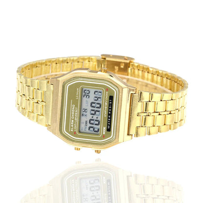 Montre Digitale LED 2025 – Sport & Waterproof – Unisexe, Style Moderne & Finition Dorée🚚 Livraison rapide en 8 à 12 jours ouvrés depuis la France FelizShop