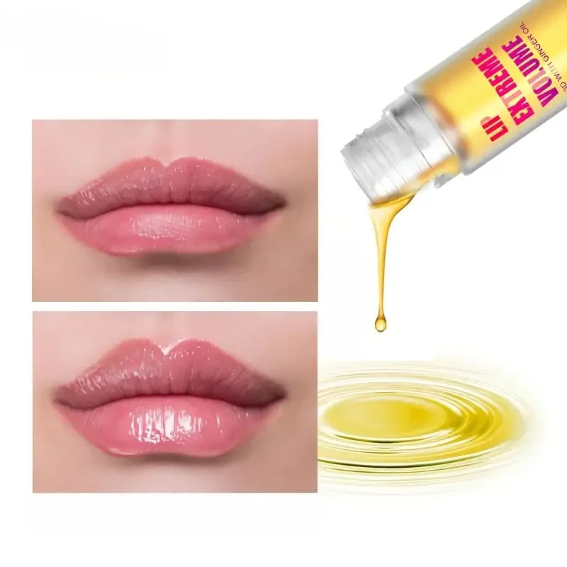 Huile Repulpante Lèvres – Gingembre & Menthe | Sérum Volumisant 1 ou 2 Pièces | Effet Pulpeux, Jeune & Sexy🚚 Livraison rapide 8 à 12 jours ouvrés FelizShop