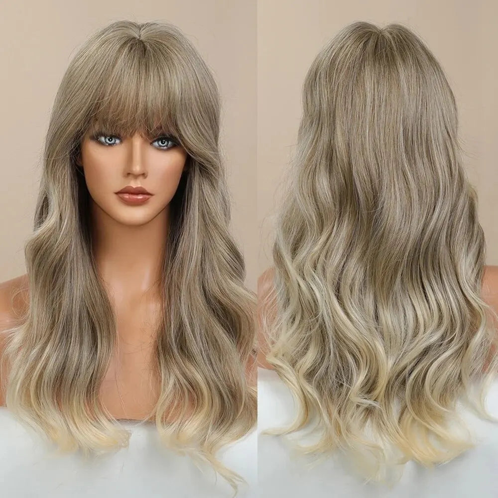Perruque Synthétique Mi-Longue Ondulée – Ombré Noir/Blond avec Frange | Style Féminin Chic pour Usage Quotidien
🚚Livraison gratuite rapide et sécurisé FR FelizShop