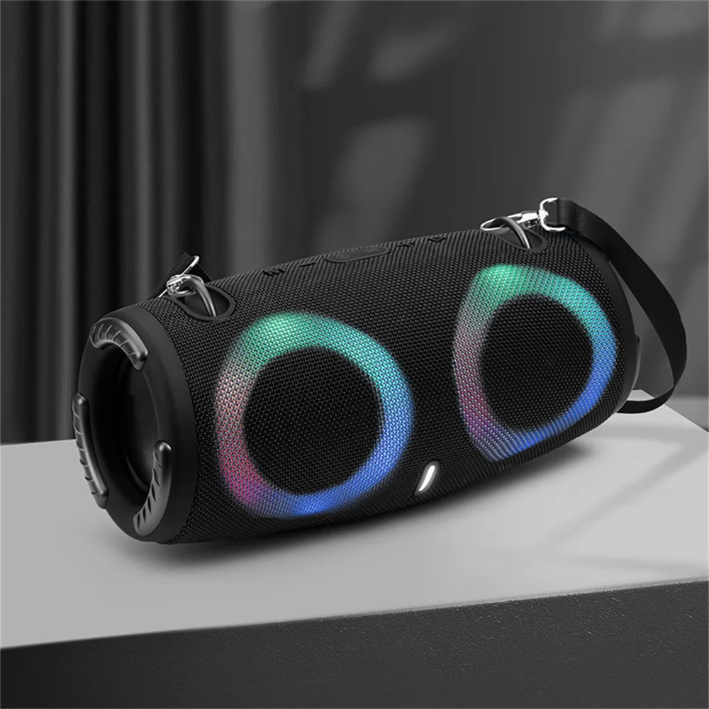 Enceinte Bluetooth Portable Étanche 100W – Son Puissant avec Lumières RGB Colorées, Subwoofer Sans Fil, Stéréo 360° Surround, TWS & Radio FM  🚚 Livraison rapide en 8 à 12 jours ouvrés depuis la France ou nos entr FelizShop