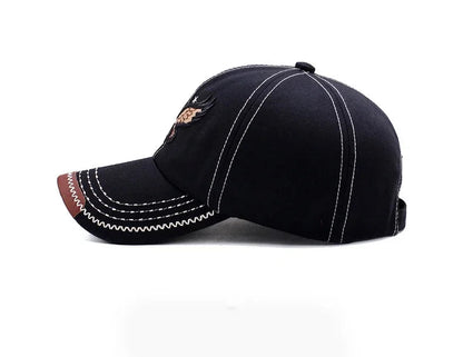 Casquette baseball homme & femme quatre saisons — Broderie aigle — Style coréen tendance — Casquette couple décontractée anti-UV🚚 Livraison rapide FelizShop