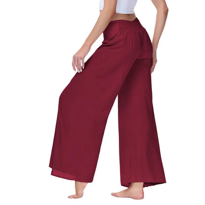 Pantalon Palazzo Femme Taille Haute – Plissé & Évasé | Style Plage
Tailles : S à XL
Matière : tissu léger, fluide et élastique
Coupe : taille haute, jambes larges évasées avec fentes latérales
Style : pantalon amp FelizShop