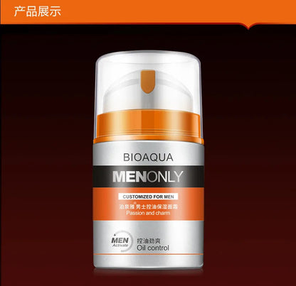BIOAQUA Crème Hydratante Homme – Soin Visage Jour 50g | Anti-brillance, Raffermissante & Hydratation Intense🚚 Livraison rapide en France FelizShop