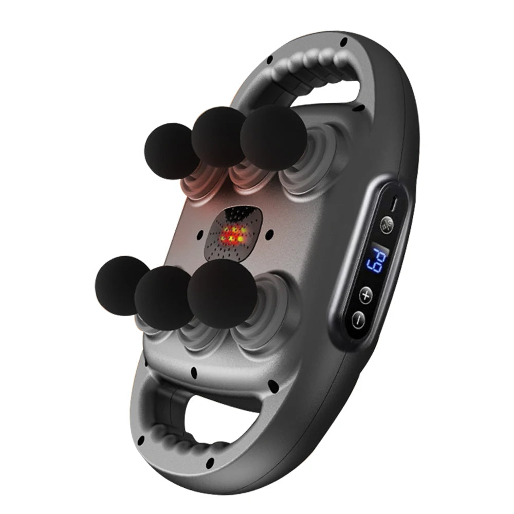 Pistolet de massage fascia haute fréquence — Appareil de massage musculaire dos et taille, 6 têtes interchangeables — Massage professionnel pour le corps et les épaules🚚 Livraison rapide en 8 à 12 jours ouvrés dep FelizShop