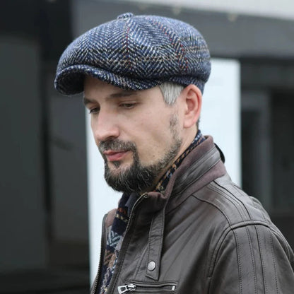 Casquette vintage homme – Chapeau plat style Peaky Blinders, idéal pour le golf, la conduite ou la protection solaire. Pour homme et femme, saisons printemps, été, automne.🚚Livraison gratuite rapide et sécurisé FR FelizShop