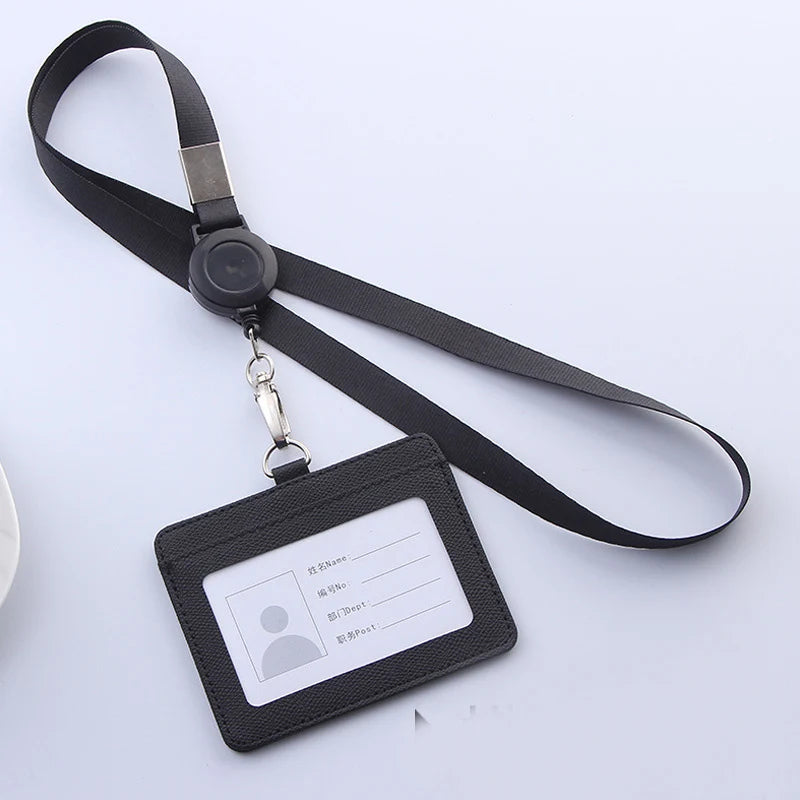 Multifunctional Retractable Lanyard Card Holder PU Badges Set For ID Name Card Business Name Tag Student ID Card Neck Rope
🚚Livraison gratuite rapide et sécurisé FR FelizShop