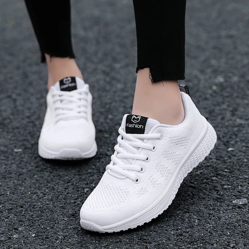 Baskets Femme 2024 – Sneakers à Semelle Épaisse, Chaussures de Sport Mode pour Printemps/Hiver, Idéales pour Courir ou au Quotidien 🚚 Livraison rapide en 8 à 12 jours ouvrés FelizShop
