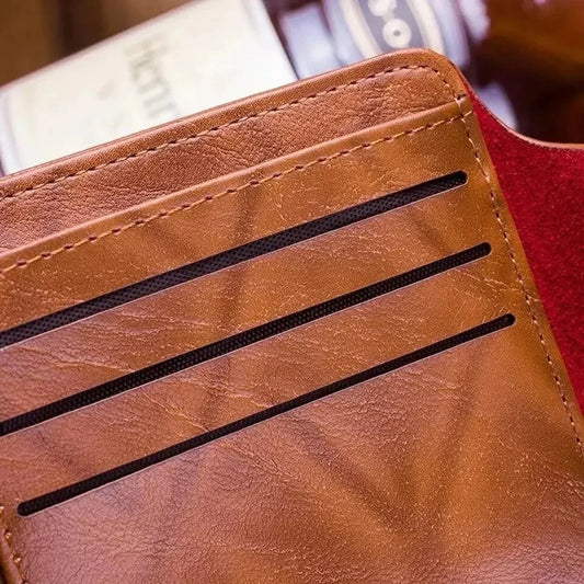 Portefeuille Homme Motif 100$ – Cuir PU | Grande Capacité & Porte-Photos🚚 Livraison rapide en 8 à 12 jours ouvrés depuis la France FelizShop