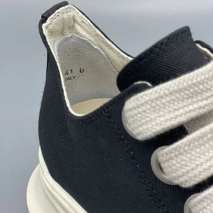 Chaussures casual pour homme — Sneakers en toile à lacets larges — Baskets compensées pour homme, semelle épaisse — Sneakers femme à rehaussement de hauteur🚚 Livraison rapide FelizShop