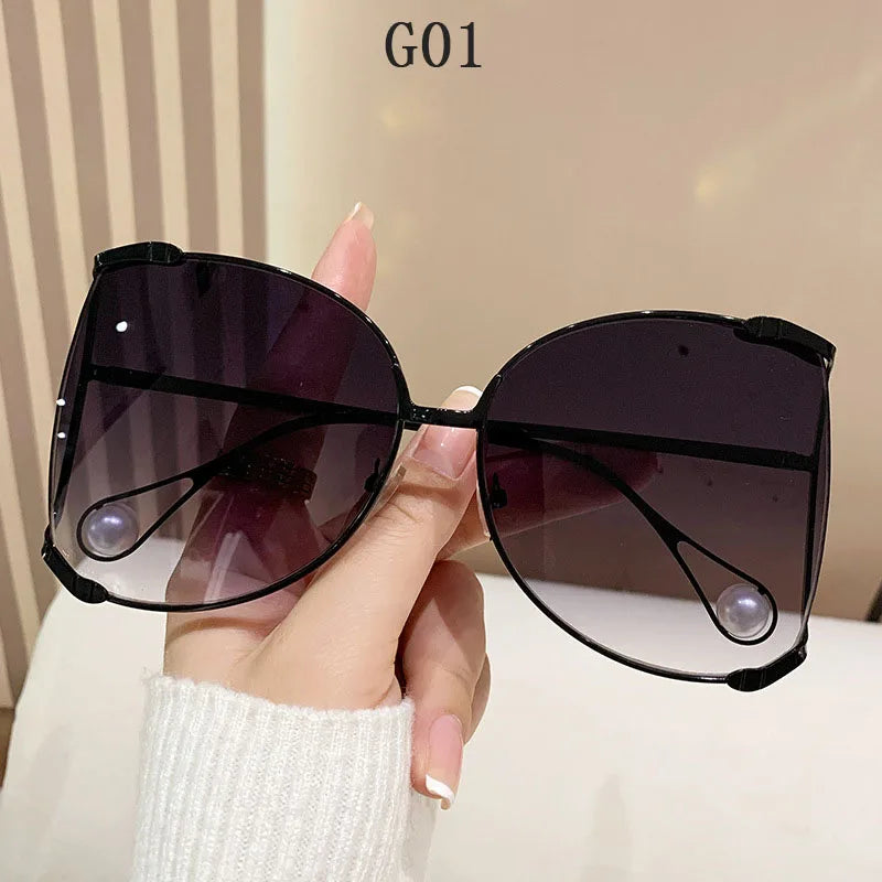 sunglasses Women 2024 Vacation Luxury Oversized Fashion Glasses Sunscreen Luxe Femme Lentes De Sol Mujer Lunette Soleil Femme 🚚 Livraison rapide en 8 à 12 jours ouvrés depuis la France FelizShop