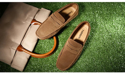 Chaussures homme 38–50 – Chaussures décontractées en cuir véritable – Mocassins tendance pour homme – Slip-on, chaussures plates pour conduite🚚 Livraison rapide en 8 à 12 jours ouvrés depuis la France FelizShop