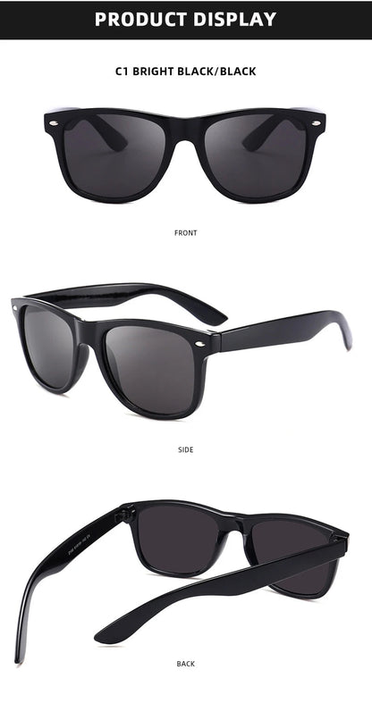 Lunettes de Soleil Rétro Polarisées – Style Carré Unisexe – Anti-Éblouissement & UV400🚚 Livraison rapide en 8 à 12 jours ouvrés depuis la France FelizShop