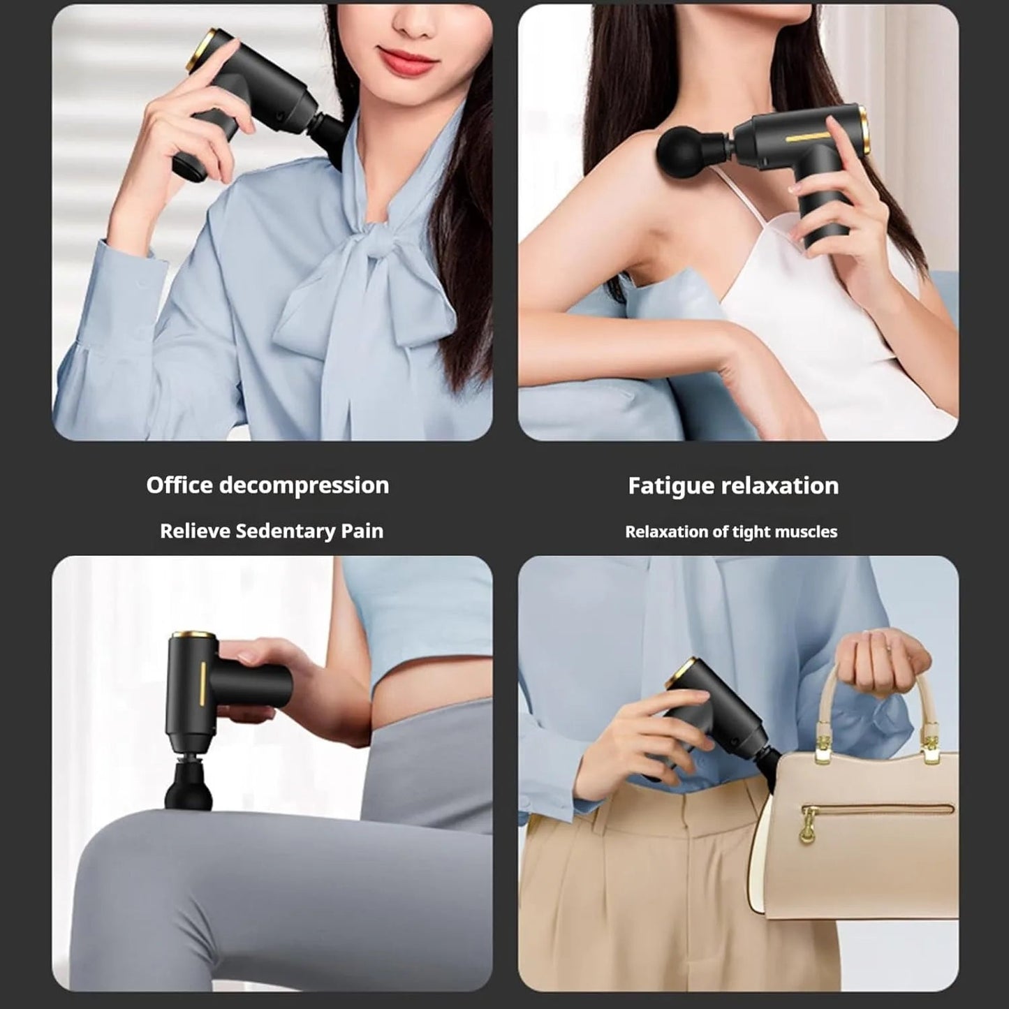 Pistolet de massage fascia électrique — Massage par percussion pour le corps, le cou, le dos — Relaxation musculaire profonde, outil de fitness pour les épaules
🚚 Livraison rapide en 8 à 12 jours ouvrés depuis la F FelizShop