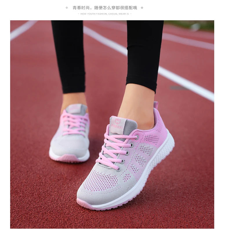 Baskets Femme 2024 – Sneakers à Semelle Épaisse, Chaussures de Sport Mode pour Printemps/Hiver, Idéales pour Courir ou au Quotidien 🚚 Livraison rapide en 8 à 12 jours ouvrés FelizShop
