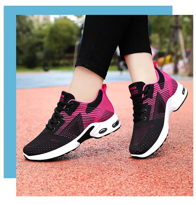 Baskets de Running Femme 2025 – Chaussures de Sport Respirantes à Coussin d’Air | Confort & Grandes Tailles🚚 Livraison rapide en 8 à 12 jours ouvrés depuis la France FelizShop
