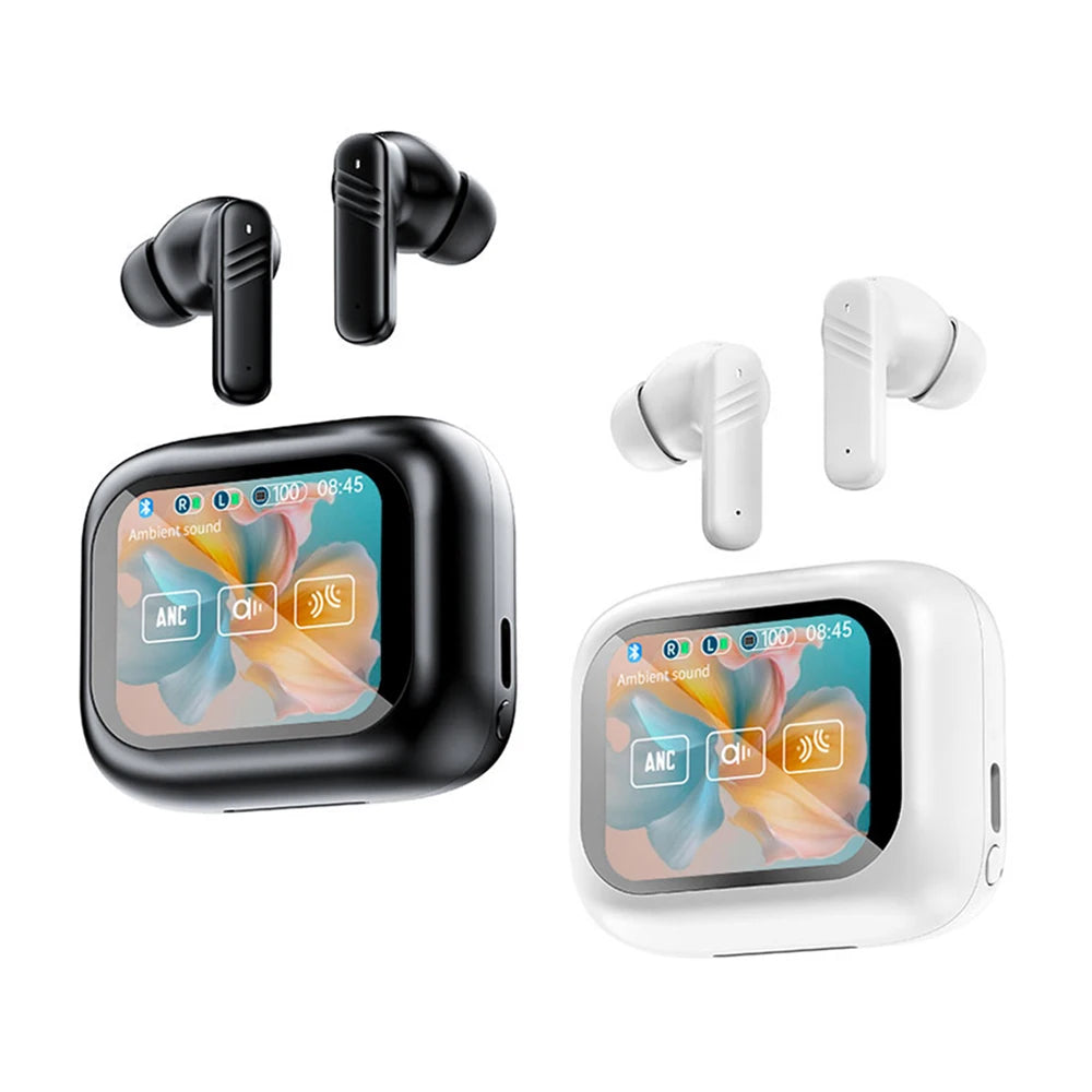Écouteurs Sans Fil Bluetooth 5.4 – Écran Tactile & Réduction de Bruit Active (ANC) | Son HiFi & Micro ENC🚚 Livraison rapide en 8 à 12 jours ouvrés depuis la France FelizShop