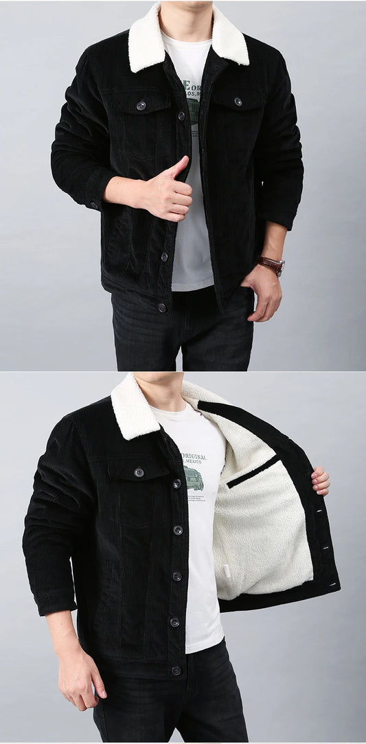 Blouson Homme Hiver – Velours Côtelé, Doublure Polaire & Coupe Décontractée
🚚Livraison rapide gratuite et sécurisée FelizShop