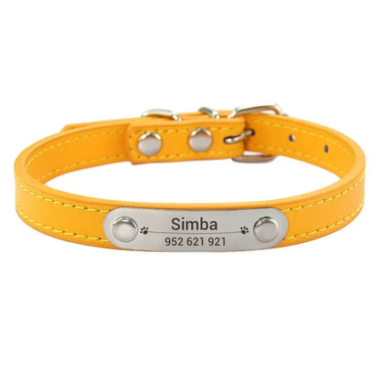 Collier Personnalisé pour Chien & Chat – Gravure Nom + Anti-Perte – Simili Cuir Rose (Taille S à L) 🚚 Livraison rapide en 8 à 12 jours ouvrés depuis la France FelizShop