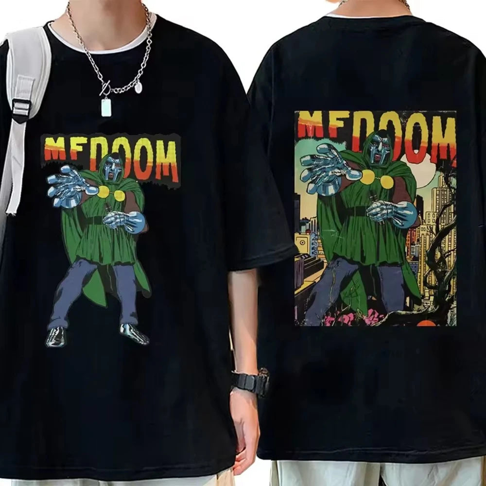 T-shirt Graphique MF DOOM x Madlib – Impression Double Face – Unisexe, Style Streetwear🚚 Livraison rapide en 8 à 12 jours ouvrés depuis la France FelizShop