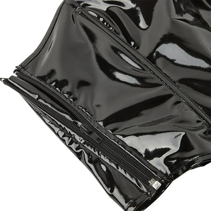 Corset Femme en Cuir PVC Brillant – Bustier Crop Y-Gothic Push-Up
Tailles : S à L
Matière : cuir PVC brillant, effet vinyle
Style : bustier crop top, fermeture éclair latérale, effet push-up
Look : Y-Gothic, mode altern FelizShop