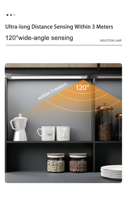 LED Cabinet Light USB Type-C Rechargeable Motion Sensor Led Lamp for Kitchen Wardrobe Cabinet Lighting 20cm/30cm/40cm/50cm/60cm 🚚 Livraison rapide en 8 à 12 jours ouvrés depuis la France FelizShop