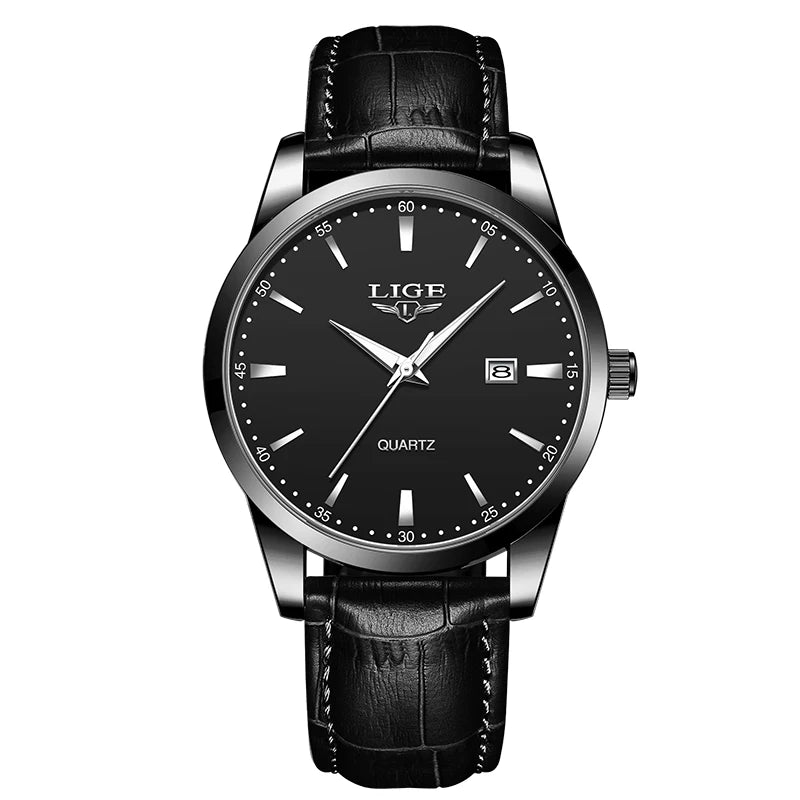 Montre Homme LIGE – Bracelet Cuir Marron – Chronographe Sport & Élégance🚚 Livraison rapide en 8 à 12 jours ouvrés depuis la France FelizShop