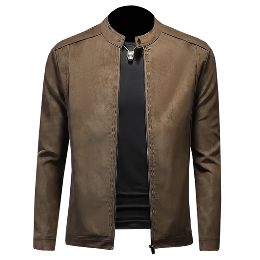 2025 new high-quality slim men's leather jacket,🚚Livraison rapide gratuite et sécurisée FelizShop