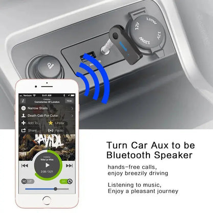 Adaptateur Bluetooth 5.0 2-en-1 – Récepteur & Émetteur Jack 3.5mm – Pour Voiture, Casque & Audio Sans Fil 🚚 Livraison rapide en 8 à 12 jours ouvrés depuis la France ou nos entrepôts européens 🇫🇷
✨ Suivi d FelizShop