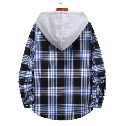 Chemise à Carreaux à Capuche pour Homme – Style Décontracté & Urbain – Manches Longues🚚 Livraison rapide en 8 à 12 jours ouvrés depuis la France FelizShop