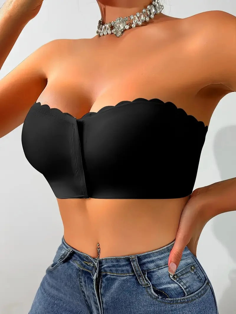 Soutien-gorge sans armature à fermeture frontale – Lisse, respirant, confortable – Couleur unie – Effet push-up, invisible sans traces
🚚 Livraison rapide en 8 à 12 jours ouvrés depuis la France FelizShop