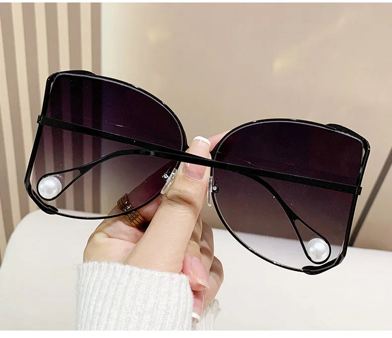 sunglasses Women 2024 Vacation Luxury Oversized Fashion Glasses Sunscreen Luxe Femme Lentes De Sol Mujer Lunette Soleil Femme 🚚 Livraison rapide en 8 à 12 jours ouvrés depuis la France FelizShop